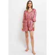 Anne Wintours Ladies Satin Kimono Sleepwear 88 [M20220618] A2202 71016 Dusty Pink Floral Lace [M2022