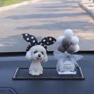 Cute Poodle Car Dashboard Decoration, Car Decoration Accessories, Desk, Living Room