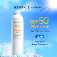 SKINTIFIC All Day Light Sunscreen Mist SPF50 PA++++ Sunscreen Spray Anti UV Wajah/Body Spray 120ml