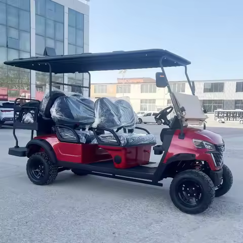 Hot Selling 4 Wheel Disc Brakes 10 Inch Display 6 Seats AC Motor 5kw Off-Road Electric Golf Cart Max