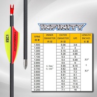 12pcs PANDARUS ID4.2mm Pure Carbon Arrows Infinity Series -/+0.003 for Recurve Compound Bow Competit