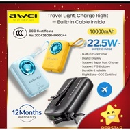[CCC Certificate] Awei P23k Supermini 22.5W 10000Mah Powerbank 1 Year Warranty