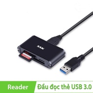 Reader SSK All In One memory card reader (MicroSD, SD, CF...) read all 1-for-1 memory cards