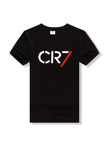 CR7 Boys and Girls Summer T-shirt Cristiano Ronaldo T Shirt Fashion Outdoor Casual Training Sports T