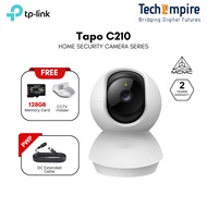 [FREE 128GB MEMORY CARD & HOLDER] TP-Link CCTV Tapo C210 WiFi CCTV IP Home Security Camera 360 Degre