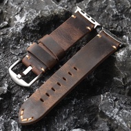 Watch Strap Leather Strap Handmade First-layer Cowhide Strap Suitable For Smart Watch IWatch Ultra2 