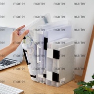 MARIER A4 File Storage Box, Dustproof Portable A4 File Box, Test Paper Classification Transparent Pl