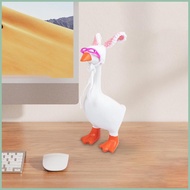 Desk Geese Clothing 6 Pieces Geese Statue Hats with Sunglasses 7 Inch Statue Outfit Figurine Headwea