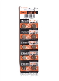 พร้อมส่ง ถ่าน Maxell LR1130 / AG10 / LR54 1แผง 10เม็ด