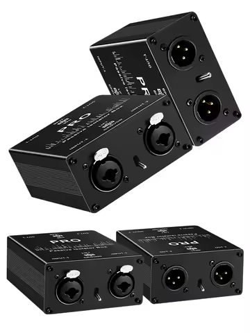 XLR Audio Isolator Current Sound Noise Cancellation Mixer Microphone Common Ground Filter Multifunct