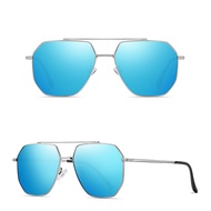 Kính râm phân cực hợp kim Aviator nam nữ JS8537