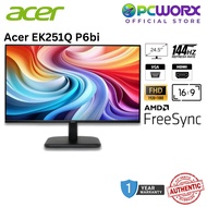 Acer EK251Q P6bi 24.5" IPS 144Hz Zero Frame FHD Monitor