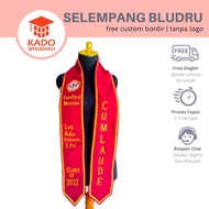 Velvet Neck Sash Graduation Gift Cum Laude