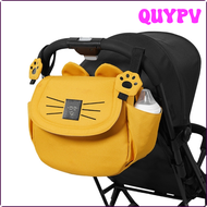 ถุงผ้าอ้อมแมว QUYPV ความจุขนาดใหญ่กระเป๋าคุณแม่กระเป๋าเดินทางรถเข็นเด็กทารกสากลคลอดบุตรอุปกรณ์จัดระเบียบรถเข็นเด็ก APITV