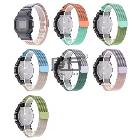 Metal Milanese watch band Strap For Casio G SHCOK GA-2110 GA-2100 GM-2100 GM-6900 GA-B2100 GM-5600