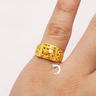 แหวนทอง 1 สลึง ทอง 96.5% รวมลายมังกรและหัวโปร่ง ทองแท้ ขายได้ จำนำได้ มีใบรับประกัน  [ผ่อน0%ผ่านบัตรเครดิต]