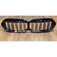 BMW F44 2 Series Twin Pin Dual Fin Front Grill With Camera Hole Gloss Black Coupe