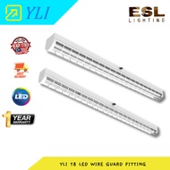ESL LIGHTING YLI T8 LED WIRE GUARD FITTING – OS YWG Series (DOUBLE ENDED)