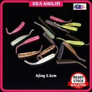 10 ekor Soft plastik lure,Ajing,Umpan tiruan,Ultra Light 3.5cm.