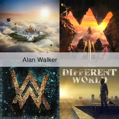 Electronic Music Alan Walker Album Compilation 4CD Disc Only Lossless Music CD Disc for Fans Home Ca