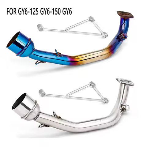 Motorcycle Exhaust for Motorcycle GY6 Stainless Steel Exhaust System Connect the 51mm Muffler
