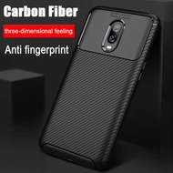 OnePlus 6T 6 Carbon Fiber Slim Soft Hybrid Armor Case Cover