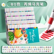 ENMY Acrylic Markers 80-Color Set Drawing and Coloring Art Childrens Gift