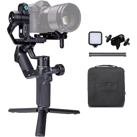 FeiyuTech SCORP Mini 3 Pro Gimbal with AI 4.0 Tracking, Detachable Handle, for Mirrorless, Action & 