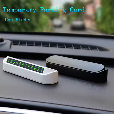 Car Styling Temporary Parking Card Phone Number for BMW X1 X5 X6 E71 Z4 E89 3 5 Series E90 E91 E60 E