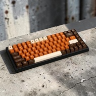 Rich Coffee keycaps SA profile  doubleshot ABS keycap 61/64/68/84/87/96/980/104/108