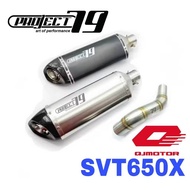 Project79 Exhaust QJMotor SVT650X Slip On Tabung Muffler Accessories Motor SVT650 X QPM06 QJ