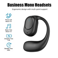 【Newest】Business Portable Bluetooth Headset 5.2 Car Mini Voice Control Mono Wireless Headset Mobile Phone Call Sports Headset