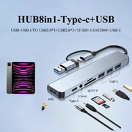 USB C Hub USB Hub 3.0, VIENON Aluminum 8 In 1 USB Splitter With 1 X USB 3.0, 3 X USB 2.0 And 1 X USB
