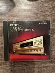 早期日版天龍朦字 Denon High End Hi-Fi Recordings 示範用天碟 CD