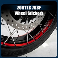 For ZONTES 703F F703 703 F Motorcycle Wheel Sticker Rim Decal Stripe Tape Accessories Waterproof