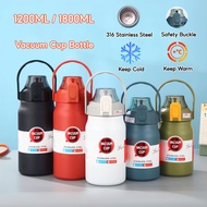 Ready Stock 1800ml Stainless Steel Vacuum Flask Thermos Flask 1000ML/1800ML Bottle Hot Cold Insulate