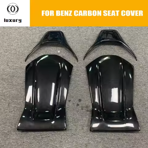 Add On Style Carbon Fiber Interior Seat Cover Trim for Benz W176 W117 A45 CLA45 W205 S205 C205 C63 C
