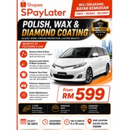 Car Polish, Wax & Diamond Coating Service Voucher. For SUV & MPV cars / SPayLater Available/ Caltex 
