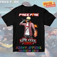 🐶🐶 เสื้อยืดเด็ก FF Elite Cees ตัวละครฟรี Fire ฟรีชื่อ/เสื้อยืดเด็กเสื้อยืด FF Free Fire Elite Cees G