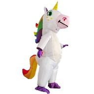 Inflatable Unicorn Costume Adult Kids Rainbow Halloween Costumes For Wommen Men Adult Carnival Masco