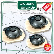 Van Loi Non-Stick Cast Iron Pot, 3 sizes: 12cm, 14cm, 16cm