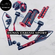 CODE I36X VARIATION PACKAGE 5 ITEMS TOMOK V5 MIRROR HANDGRIP SHARK PROGUARD ROBOT JALU AS JUMBO RUBB