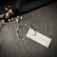 琥珀蜜糖色 琉璃礦石手鍊