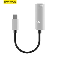 BKWHALE T62 Bộ điều hợp âm thanh tai nghe 2 trong 1 C đến 3.5mm USB C đến tai nghe 3.5mm Jack DAC Ad