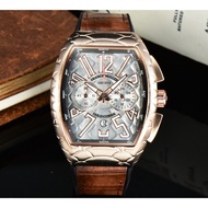 Franck Muller Business Men Quartz Movement European American Fashion Watch