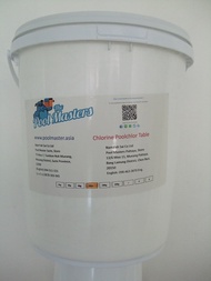 คลอรีนชนิดเม็ด 90% ยี่ห้อพลูคลอ 10กิโลกรัม / Poolchlor Chlorine Tablets 10kg (TCCA 90)