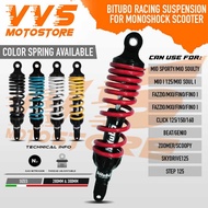 Bitubo Shock Suspension 280mm & 300mm Gas Nitrogen And Threaded Adjuster For All Scooter