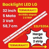 MATA LG 32 INCH LED TV BACKLIGHT 5 EYES 3 VOLT 32LF520A 32LF520 5 LED 5 BUTTONS