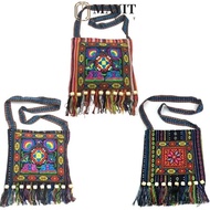 MAYIT Women Shoulder Bag, Fashion Hmong Tribal Ethnic Message Bag, Tassels Vintage Thai Indian Boho 