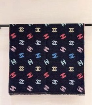 Chanel 暗閃 彩虹 圍巾 披肩
